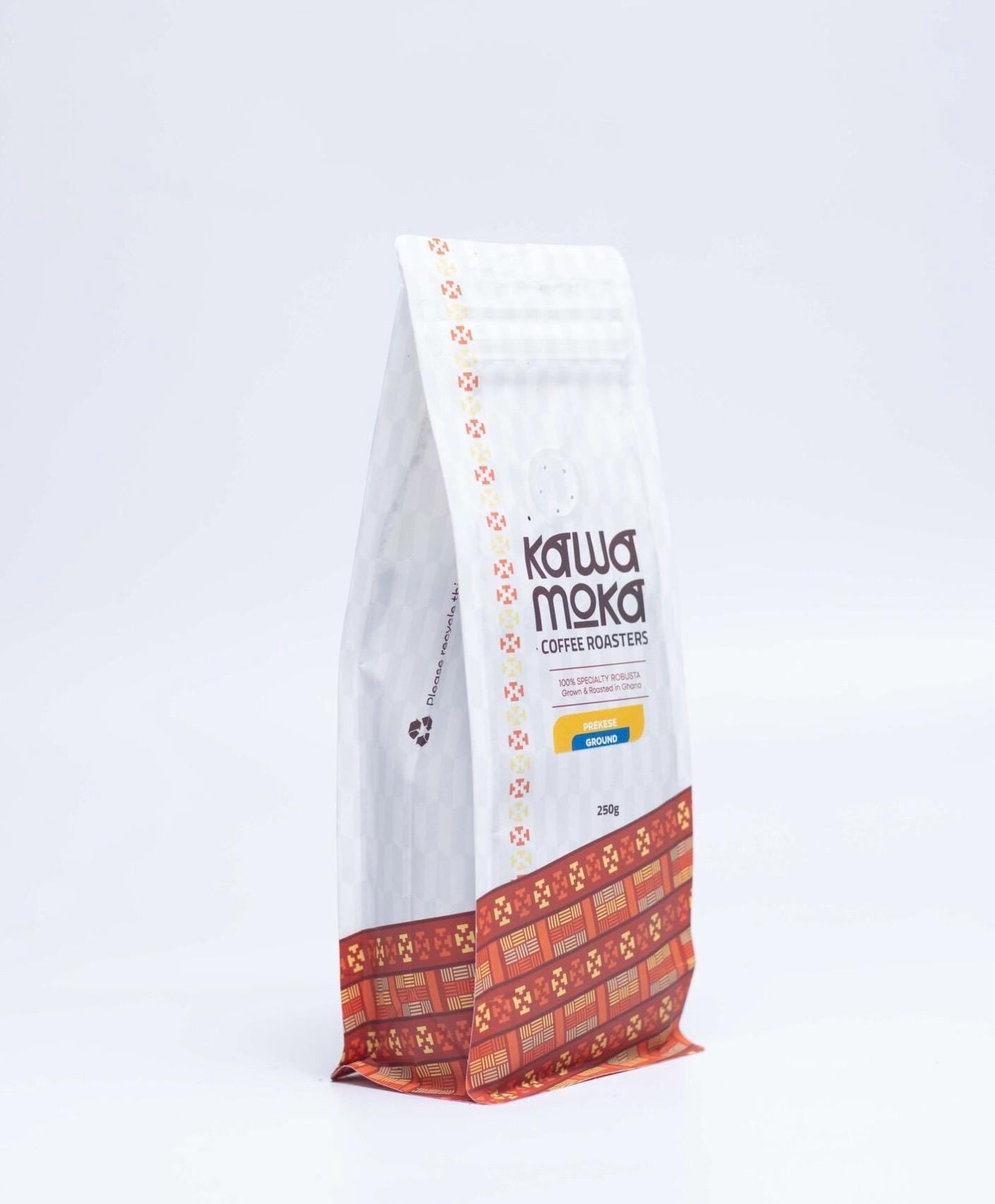 Kawa Moka Prekese/Aidan fruit Roast African Coffee (Ground ) 250g