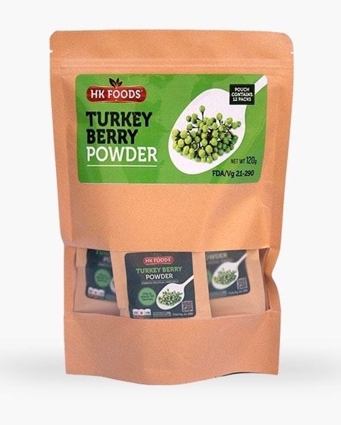 HK FOODS Turkey Berry Powder  (120g) 12 Pocket size in one big pouch