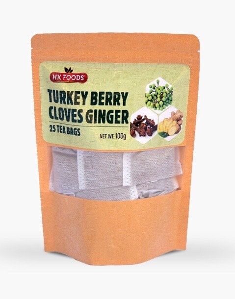 Turkey Berry Cloves & Ginger Tea  (25 TEABAGS - 100g)